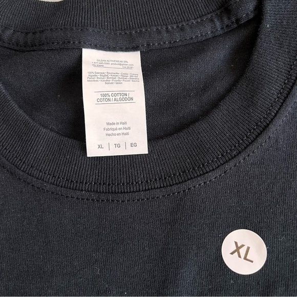 VATOS Logos Graphic Printed Black Short Sleeve Crew Neck T-Shirt Men Size XL - Picture 3 of 6